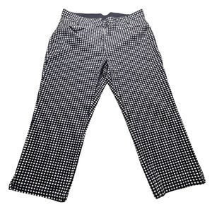 Signature Collection 12 Cropped Navy & White Check Pants